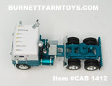 Item #CAB 1412 White Teal Freightliner COE - 1/64 Scale - DCP by First Gear