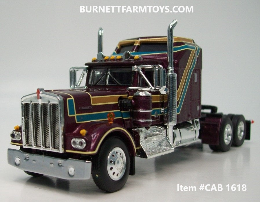 Item #CAB 1618 Plum Purple Gold Stripe Blue Stripe Cream Outline