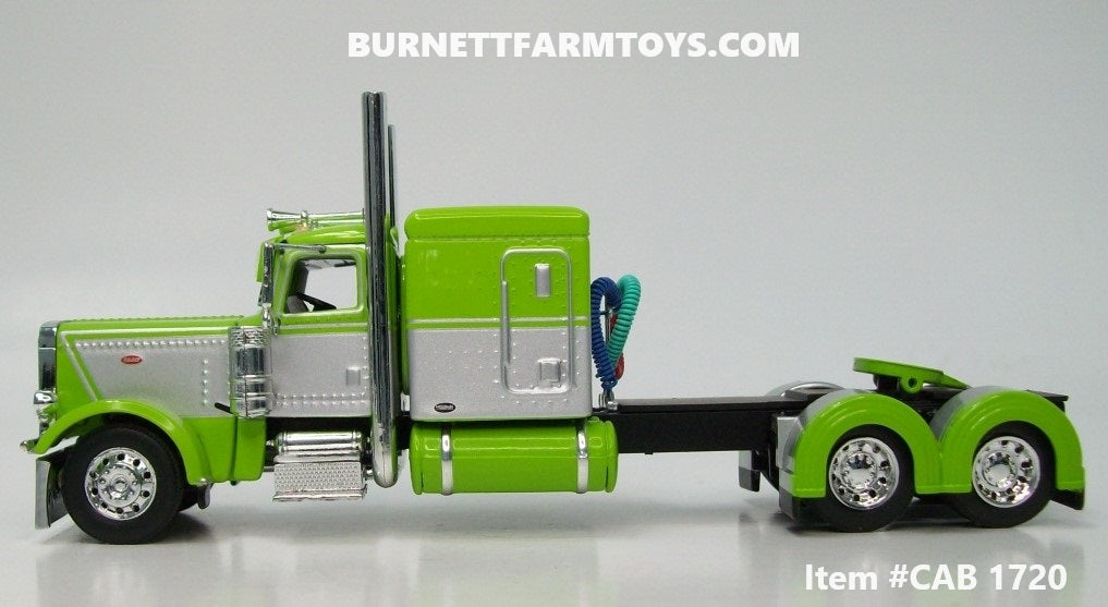 Item #CAB 1720 Lime Green Silver Peterbilt 389 63-inch