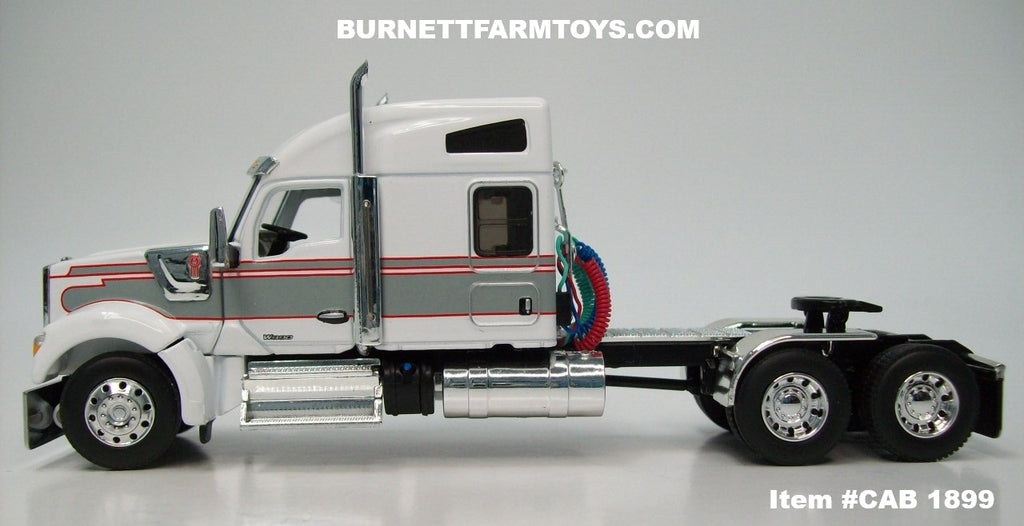 CAB1899WhiteGrayRedKenworthW99