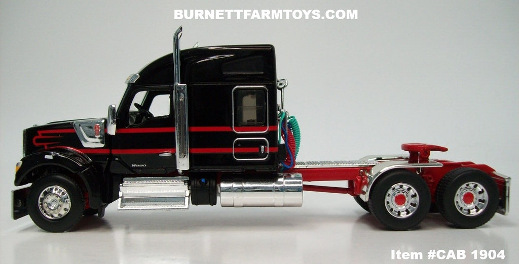 CAB1904BlackRedKenworthW99076- CAB1904BlackRedKenworthW99076-