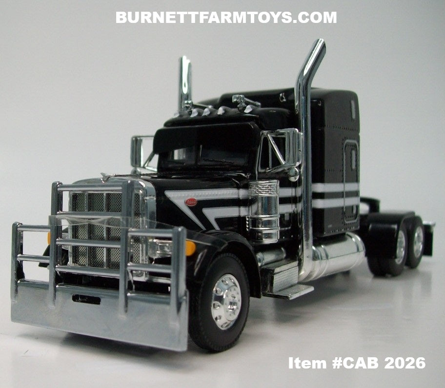Item #CAB 2026 Black White Silver Outline Peterbilt 379 63