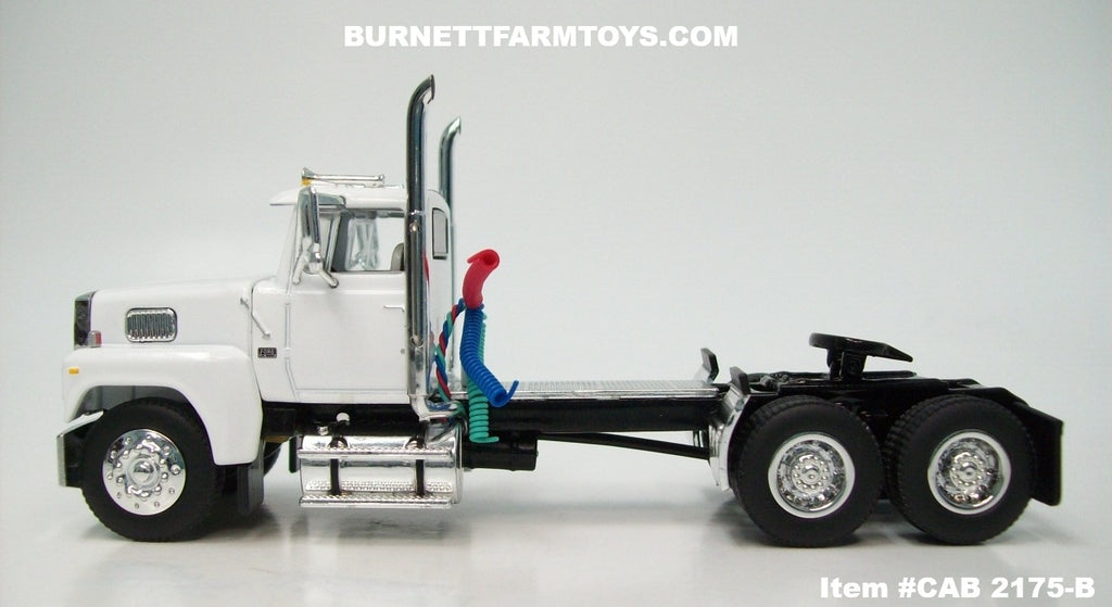 Item #CAB 2175-B White Ford LTL 9000 Day Cab - 1/64 Scale – DCP by
