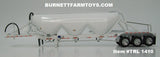 Item #TRL 1410 White Tri-Axle Heil 3-Bay Pneumatic Tanker Trailer - 1/64 Scale - DCP by First Gear