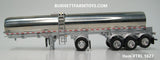 Item #TRL 1627 Polished Quad Axle Walker Milk Tanker Trailer - 1/64 Scale - DCP by First Gear