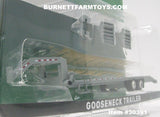 Item #30391 Gray Tandem Axle Flatbed Gooseneck Trailer with Ramps - 1/64 Scale - Greenlight