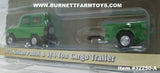 Item #32250-A Green 1972 Nissan Patrol with 1/4th Ton Cargo Trailer - 1/64 Scale - Greenlight - Hitch & Tow Series 25