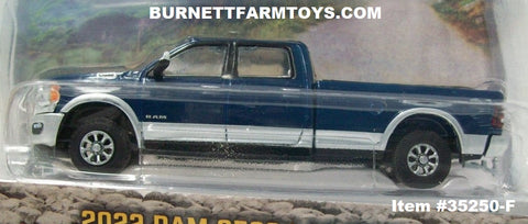 Item #35250-F Blue Silver 2022 RAM 2500 Laramie 4x4 Pickup Truck - 1/64 Scale - Greenlight - All Terrain Series 14