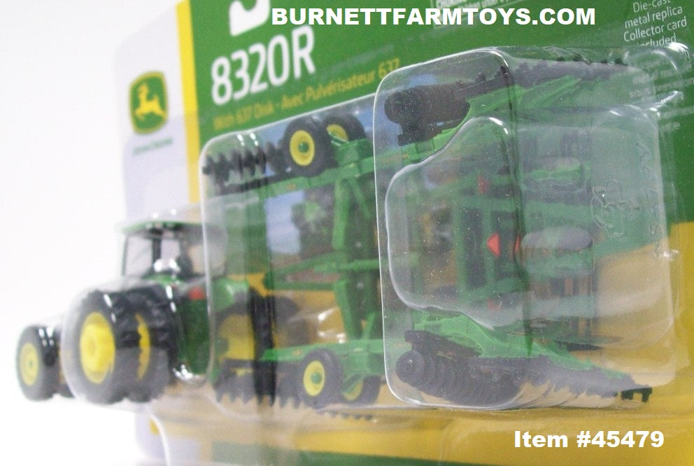 Item #45479 John Deere 8320R with 637 Disk - 1/64 Scale - Ertl