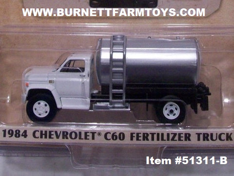 Item #51311-B White 1984 Chevrolet C60 Fertilizer Truck - 1/64 Scale