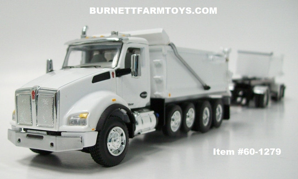 Item #60-1279 White Kenworth T880 Day Cab with Quad Axle