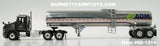 Item #60-1319 ADM Archer Daniels Midland Gun Metal Gray Mack Anthem Day Cab with Chrome Silver Tandem Axle Brenner Sanitary Food Grade Tanker Trailer - 1/64 Scale - DCP
