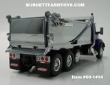 Item #60-1414 Purple Chrome Bed Kenworth T880 Tri-Axle Rogue Dump Truck - 1/64 Scale - Die-Cast Promotions by First Gear
