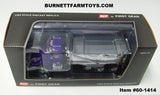 Item #60-1414 Purple Chrome Bed Kenworth T880 Tri-Axle Rogue Dump Truck - 1/64 Scale - Die-Cast Promotions by First Gear
