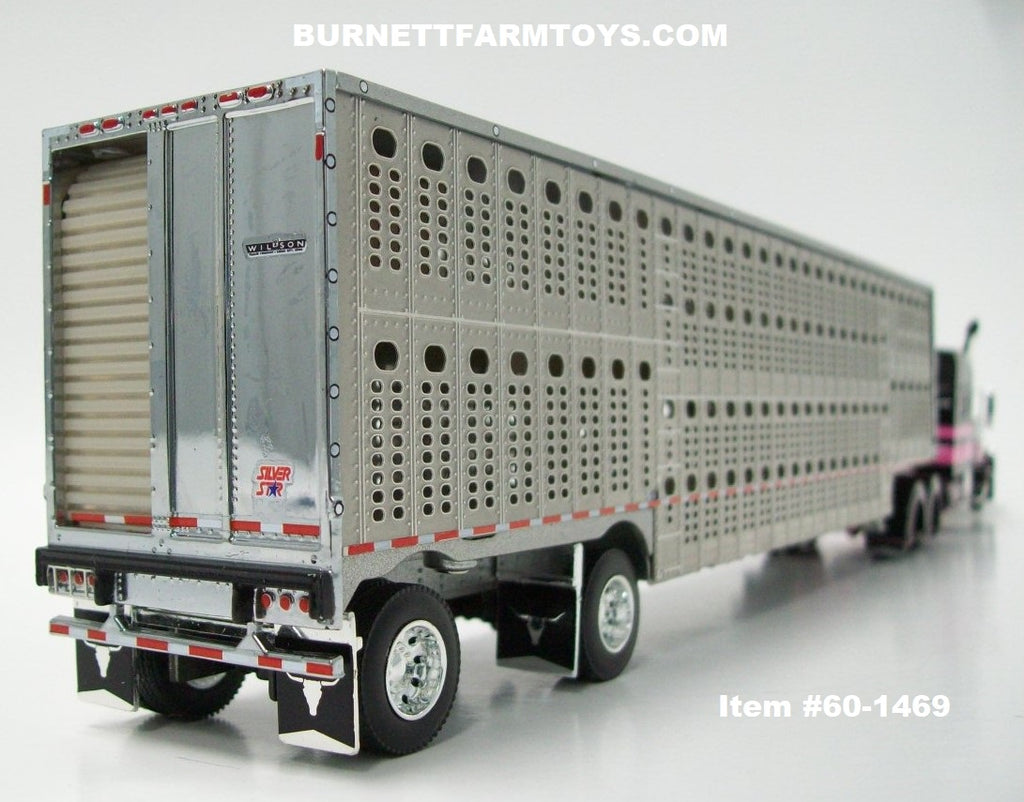Item #60-1469 Black Pink Peterbilt 389 70-inch Mid Roof Sleeper