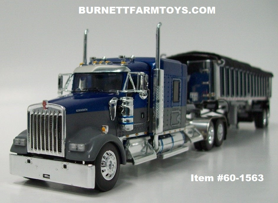 Item #60-1563 Blue Metallic Gray Kenworth W900L 72-inch Aerocab 