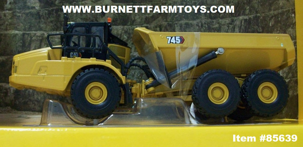 Camión Volquete Caterpillar CAT 745 A Escala 1/64 - Diecast Masters - Con Dirección Articulada Y Volquete Funcional