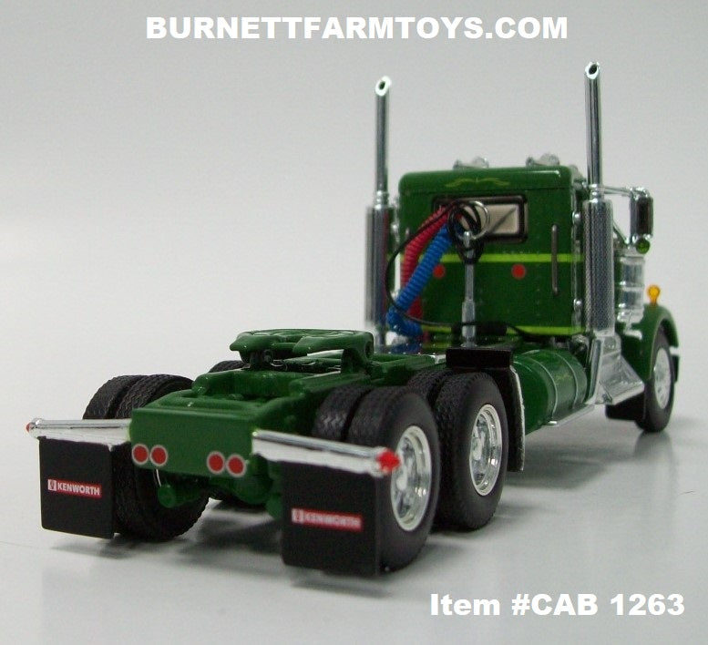 Item #CAB 1263 Dark Green Lime Green Kenworth W900A Day Cab - 1/64