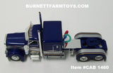 Item #CAB 1460 Blue Silver Gold Peterbilt 389 63-inch Flattop Sleeper - 1/64 Scale - DCP