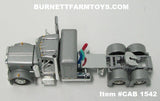 Item #CAB 1542 Silver with Silver Frame Long Frame Peterbilt 359 36-inch Flattop Sleeper - 1/64 Scale - DCP by First Gear