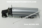 Item #CTRU 005 Black Kenworth W900L Tri-Axle Feed Tanker Truck