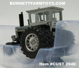 Item #CUST 2040 White 2255 (Silver) Field Boss Tractor with Rear Duals and Cab (One of "The 3 Beast" Series) - 1/64 Scale - SpecCast