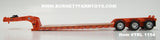 Item #TRL 1154 Orange Tri-Axle Fontaine Magnitude Lowboy Trailer with Detachable Neck - 1/64 Scale - DCP