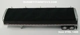 Item #TRL 1460 Black Sided Black Tarp Silver Frame Tandem Axle Wilson Commander Hopper Bottom Grain Trailer with Chrome End Caps - 1/64 Scale - DCP