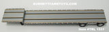 Item #TRL 1531 Silver Deck Black Frame Spread Axle Transcraft Stepdeck Trailer - 1/64 Scale - DCP by First Gear