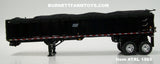 Item #TRL 1565 Black Sided Black Tarp Black Frame Tandem Axle EAST End Dump Trailer - 1/64 Scale - DCP by First Gear