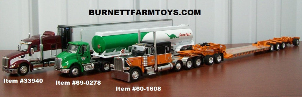Sinclair Fuel Tanker and Peterbilt with Lowboy or Reefer Trailer