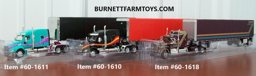 Peterbilt with Roll Tarp Flatbed Trailer Sets