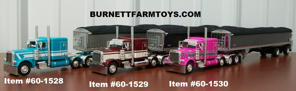 Peterbilt with Belted Grain Trailer Tractor-Trailer Sets