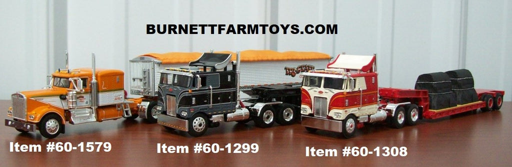 Tri State Commodities Kenworth Grain Trailer and Peterbilt Cabover Vintage Lowboy Trailers