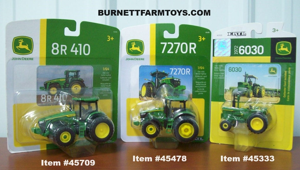 John Deere 8R 410 Tractor and 7270R Tractor and 6030 Tractor