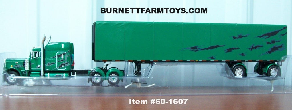 Peterbilt with Utility Roll Tarp Flatbed Trailer