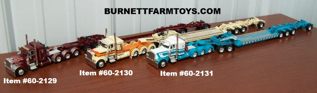 Three Peterbilt Heavy Haul Lowboys