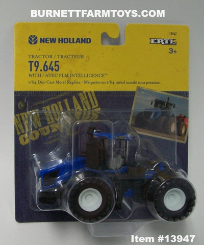 Item #13947 New Holland T9.645 Tractor - 1/64 Scale – Ertl / Tomy