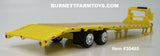 Item #30485 Yellow Tandem Axle Flatbed Gooseneck Trailer with Ramps - 1/64 Scale - Greenlight