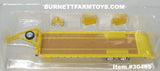 Item #30485 Yellow Tandem Axle Flatbed Gooseneck Trailer with Ramps - 1/64 Scale - Greenlight