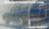 Item #30567 Blue Metallic Gray Brown Stripe 1972 Chevy Cheyenne C10 Pickup Truck - 1/64 Scale - Greenlight