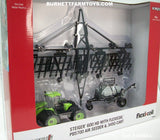 Item #44468-C Case IH Lime Steiger 600 HD with Black Flexi Coil PD5700 Air Seeder and 3450 Cart - Chase Unit - 1/64 Scale - Ertl / Tomy