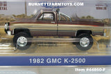 Item #44860-F Brown Gold 1982 GMC K-2500 Pickup Truck - Fall Guy Stuntman Association - 1/64 Scale - Greenlight