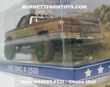 Item #44965-FCU Muddy Brown Gold Green Frame 1982 GMC K-2500 Pickup Truck - Chase Unit - Fall Guy Stuntman Association Edition - 1/64 Scale - Greenlight