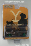 Item #44980-FCU Yellowstone Brown Metallic Green Frame Chase Unit 2017 RAM 3500 Laramie Dually Pickup Truck - 1/64 Scale - Greenlight - Hollywood Series 38