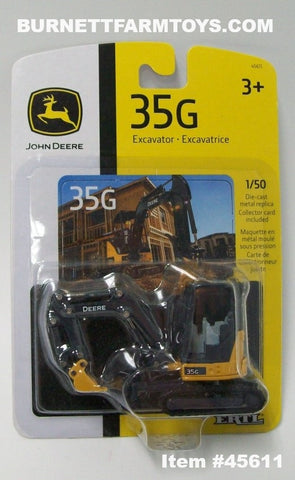 Item #45611 John Deere 35G Excavator - 1/64 Scale - Ertl / Tomy