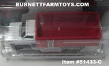 Item #51433-C White Black 1983 Chevrolet C70 Tandem Axle Grain Truck with Red Bed - 1/64 Scale - Greenlight