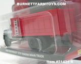 Item #51434-B Gun Metal Gray White Stripe 1983 Chevrolet C70 Tandem Axle Grain Truck with Red Bed - 1/64 Scale - Greenlight