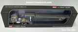 Item #60-1381 Tan Brown White Red Stripe International Transtar COE with Silver Deck Black Frame Spread Axle Transcraft Eagle Stepdeck Trailer - 1/64 Scale - DCP by First Gear
