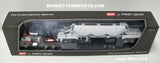 Item #60-1410 Burgundy White Freightliner COE with White Tri-Axle Heil 3-Bay Pneumatic Tanker Trailer - 1/64 Scale - DCP by First Gear